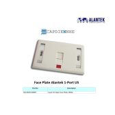 Alantek Faceplate US 1 port Shutter (hình chữ nhật) 302-2T3201-SHAL