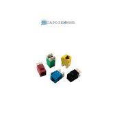 AMP Category 6 Modular Jack, Unshielded, RJ45, SL, T568A/B, Almond 1375055-1