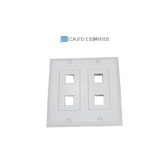 Cáp Mạng Alantek Faceplate US 4 port c/w Shutter 302-203204-SHWH