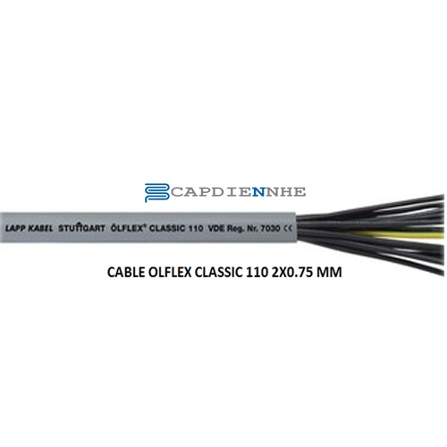 Cáp Tín Hiệu Lapp kabel 1119802 CABLE OLFLEX CLASSIC 110 2X0.75 MM