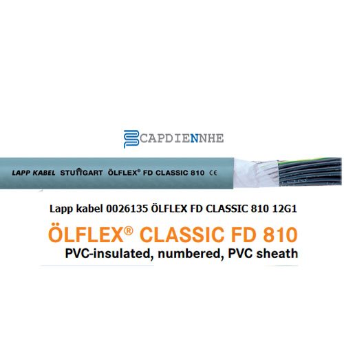 Cáp Tín Hiệu Lapp kabel 0026135 ÖLFLEX FD CLASSIC 810 12G1