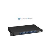 2-1206138-4 AMP Fiber Optic Rack Mount Patch Enclosure, 1U, Duplex SC, 12-Fiber, MM (FOENC 1U MM 6 SC/PC BLACK 300 SLIDING)